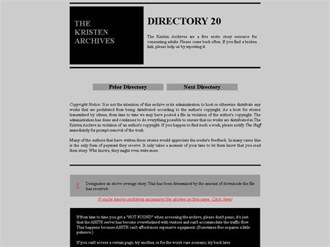 The Kristen Archives: Diretory 01.